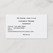 Kerk/religie Drie kruisen Sunset sky Busine Visitekaartje (Achterkant)