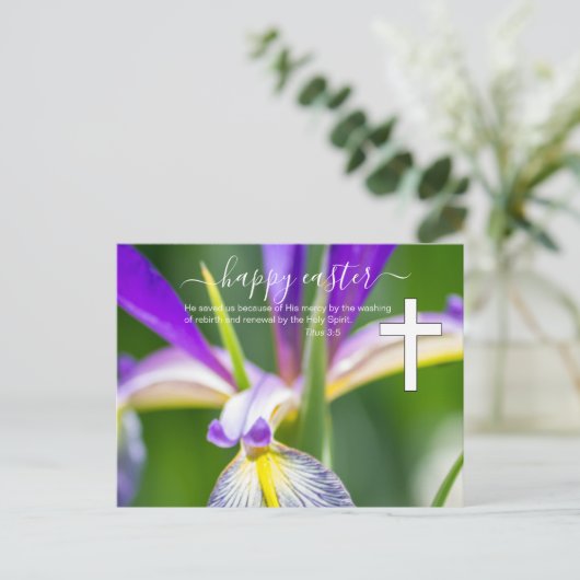 Kerk religieuze Pasen Briefkaart (Staand voorkant)