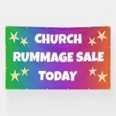 Kerk Rommelmarkt! Regenboog Banner (Horizontaal)