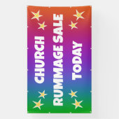 Kerk Rommelmarkt! Regenboog Banner (Verticaal)