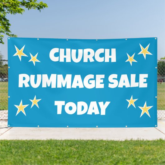 Kerk Rommelmarkt Verkoop! Banner (Buitenkant)