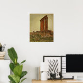 Kerk - Ruïnes van de tempel van Zeus Baalbek 1868 Poster (Thuiskantoor)