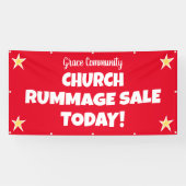 Kerk Rummage Sale! Aangepaste banner (Horizontaal)