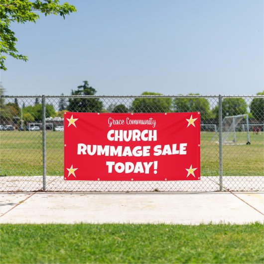 Kerk Rummage Sale! Aangepaste banner (Insitu)