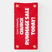 Kerk Rummage Sale! Aangepaste banner (Verticaal)