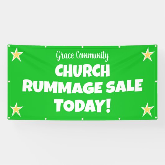 Kerk Rummage Sale! Aangepaste banner (Horizontaal)