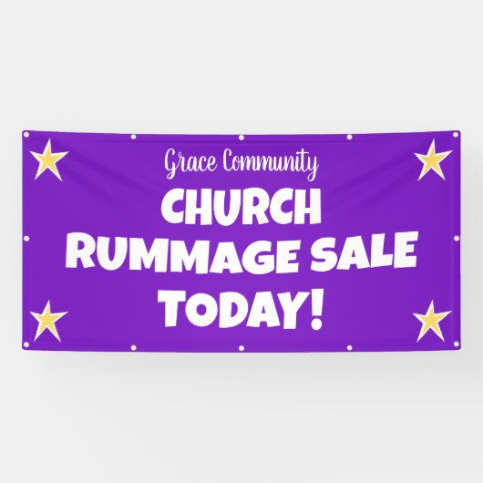 Kerk Rummage Sale Banner (Horizontaal)