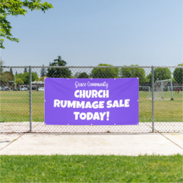 Kerk Rummage Sale! Gepersonaliseerde banner