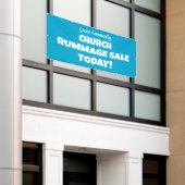 Kerk Rummage Sale! Gepersonaliseerde banner (Buitenkant Gebouw)