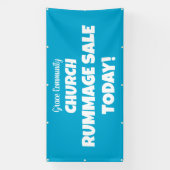 Kerk Rummage Sale! Gepersonaliseerde banner (Verticaal)