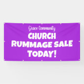 Kerk Rummage Sale! Gepersonaliseerde banner (Horizontaal)