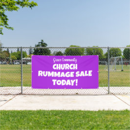 Kerk Rummage Sale! Gepersonaliseerde banner