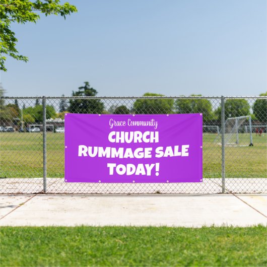 Kerk Rummage Sale! Gepersonaliseerde banner (Insitu)