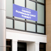 Kerk Rummage Sale! Gepersonaliseerde banner (Buitenkant Gebouw)