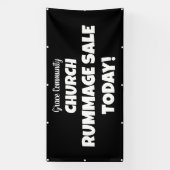Kerk Rummage Sale! Gepersonaliseerde banner (Verticaal)