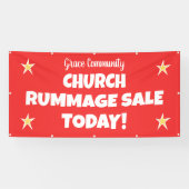 Kerk Rummage Sale! Gepersonaliseerde banner (Horizontaal)