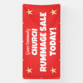 Kerk Rummage Sale! Gepersonaliseerde banner (Verticaal)