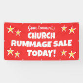 Kerk Rummage Sale! Gepersonaliseerde banner (Horizontaal)