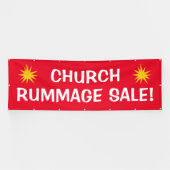 Kerk Rummage Sale! Grote banner (Horizontaal)