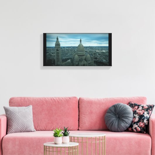 Kerk Sacré-Coeur op Montmartre Canvas Afdruk (Insitu (Woonkamer))