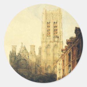 Kerk Saint-Jacques in Dieppe Ronde Sticker
