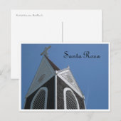 Kerk - Santa Rosa, Ca. Briefkaart (Voorkant / Achterkant)