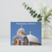 Kerk Santorini in Griekenland Briefkaart (Staand voorkant)