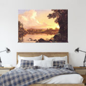 Kerk - Scène op de Catskill Creek, Canvas Afdruk (Insitu (Slaapkamer))
