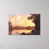 Kerk - Scène op de Catskill Creek, Canvas Afdruk (Voorkant)