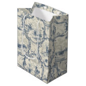 Kerk & Schepen, Windmolen & Boten, Delft-geïnspire Medium Cadeauzakje (Voorkant Gekanteld)