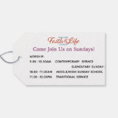 Kerk, school of organisatie-Moederdag Cadeaulabel (Achterkant Horizontaal)