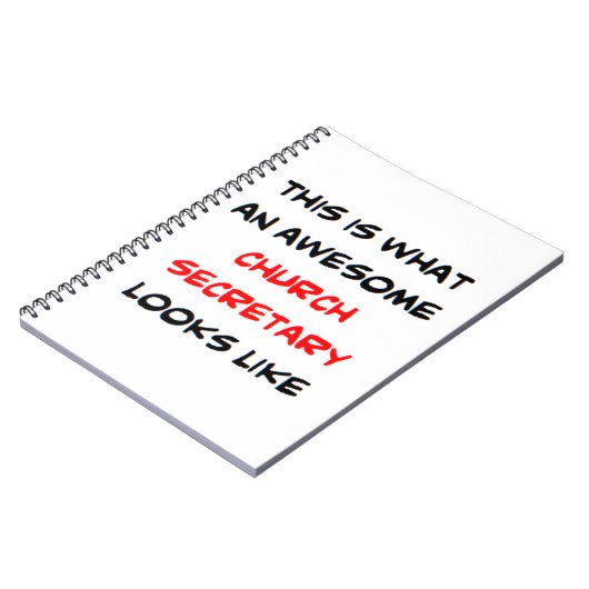 kerk secretaresse geweldige notitieboek (Linkerzijde)