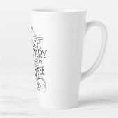 Kerk Secretaris Powered by God & Coffee Latte Mok (Rechts)