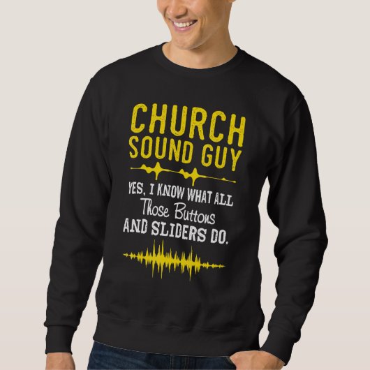 Kerk Sound Guy - Church Audio Techs Trui (Voorkant)