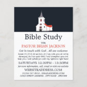 Kerk Steeple, Christelijke Bijbelklasse Advert. Flyer (Voorkant)