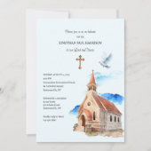 Kerk Steeple Priester Toewijding Kaart (Voorkant)