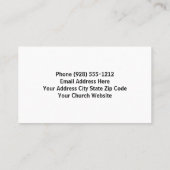 Kerk Steeple Waterverf Kerk Visitekaartjes (Achterkant)