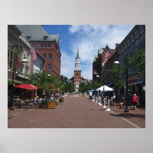 kerk street - burlington , vermont poster (Voorkant)