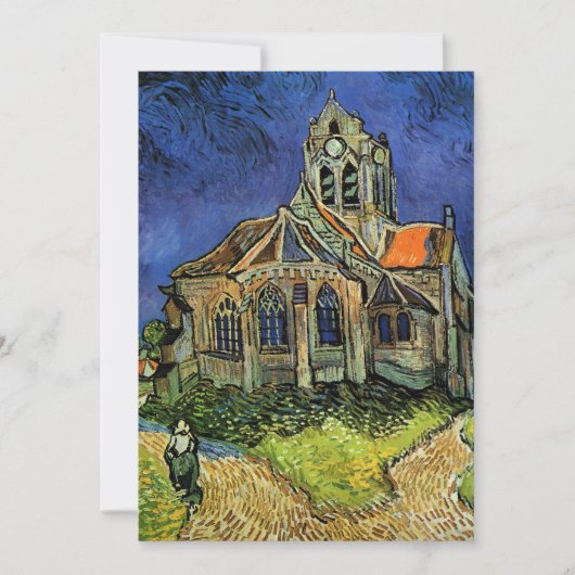Kerk te Auvers van Vincent van Gogh Huwelijk Kaart (Voorkant)
