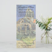 Kerk te Auvers van Vincent van Gogh Huwelijk Menu (Staand voorkant)