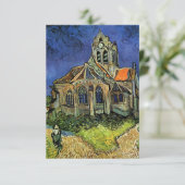 Kerk te Auvers van Vincent van Gogh Huwelijk Save The Date (Staand voorkant)