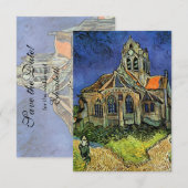 Kerk te Auvers van Vincent van Gogh Huwelijk Save The Date (Voorkant / Achterkant)