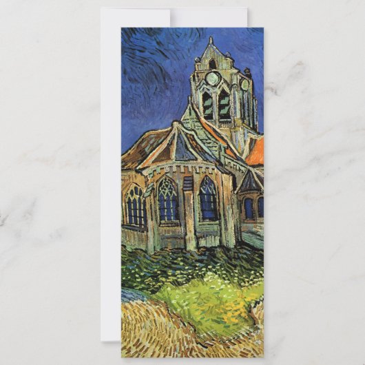 Kerk te Auvers van Vincent van Gogh Huwelijk Save The Date (Voorkant)