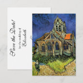 Kerk te Auvers van Vincent van Gogh Trouwen Save The Date (Voorkant / Achterkant)