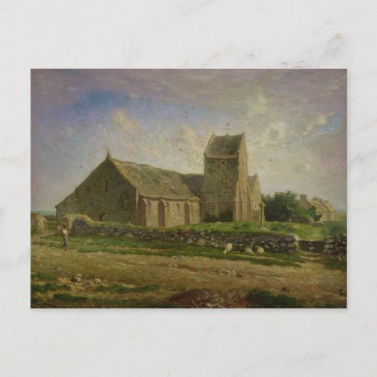 Kerk te Greville, c.1871-74 Briefkaart (Voorkant)
