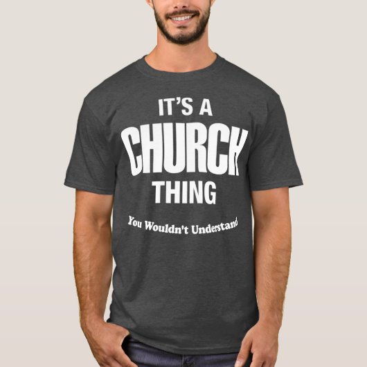 Kerk Thing Naam Familie Reünie Grappig T-shirt (Voorkant)