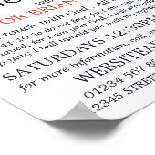 Kerk Toren, Christelijke Bijbel Klas Advertentie Poster (Hoek)