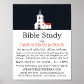 Kerk Toren, Christelijke Bijbel Klas Advertentie Poster (Voorkant)