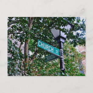 Kerk & Tradd St. Briefkaart