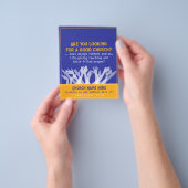 Kerk uitnodigen Aanbidding Service uitnodiging Bri Flyer (Hand)